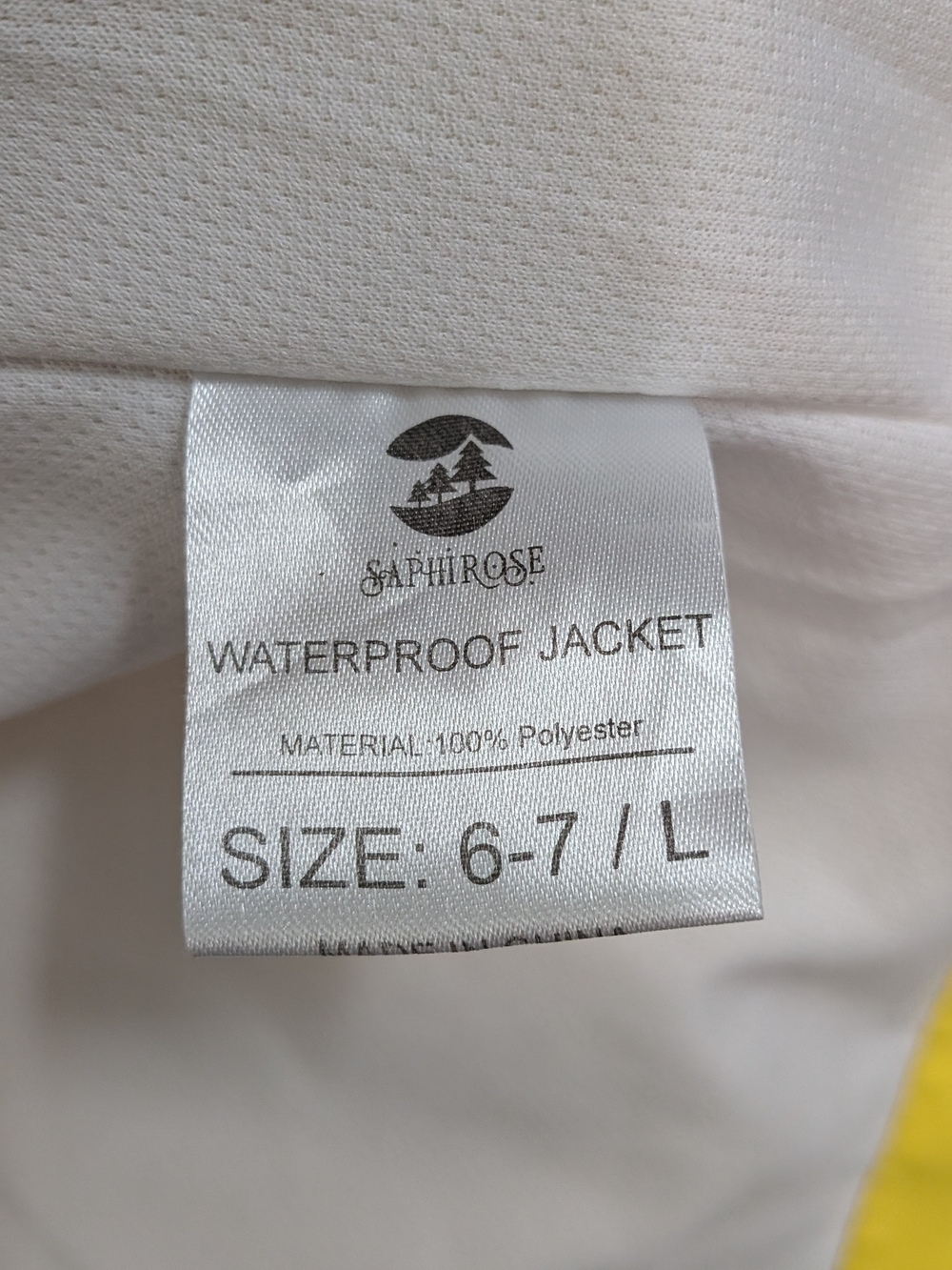 Boys Saphirose Waterproof Jacket Size 6-7 Large W/ Compass Zipper Pockets - Picture 8 of 9